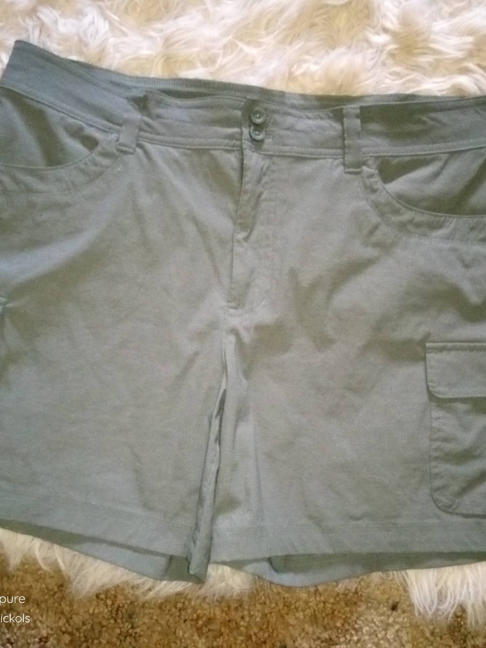 Eddie Bauer Olive Utility Cargo Shorts